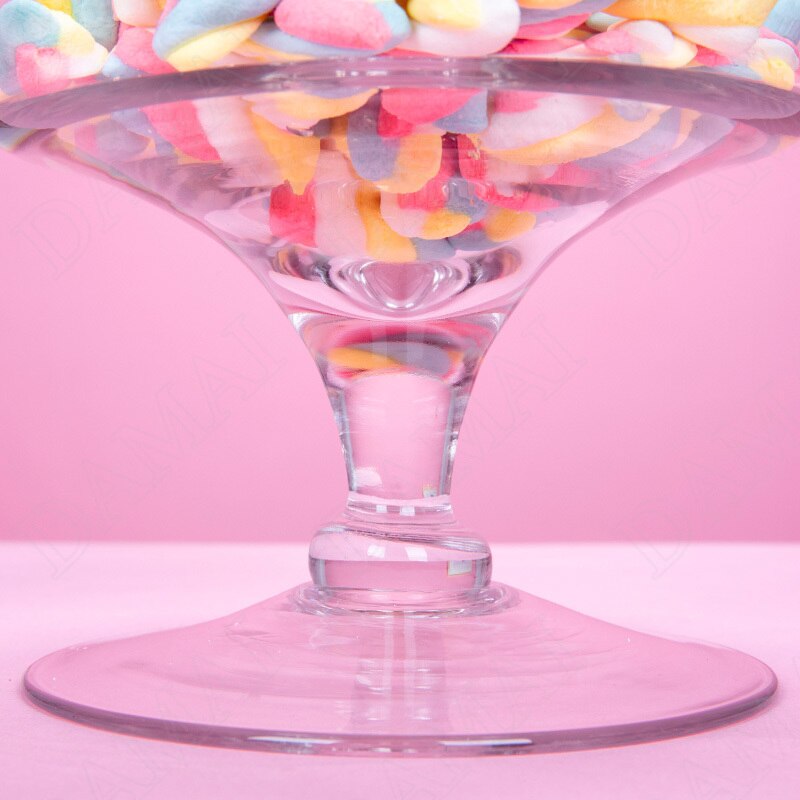 Crystal Glass Jars with Lid Transparent Candy Cookie Stash Jar Snacks Sugar Dessert Tanks Offee Table Food Container Storage Box