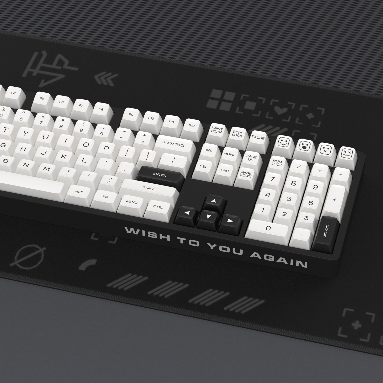 KBDiy 161 Keys/Set SA Profile GMK BOW Keycap Set Double Shot White Keycaps Custom ISO PBT for Mechanical Keyboard for MX Switch