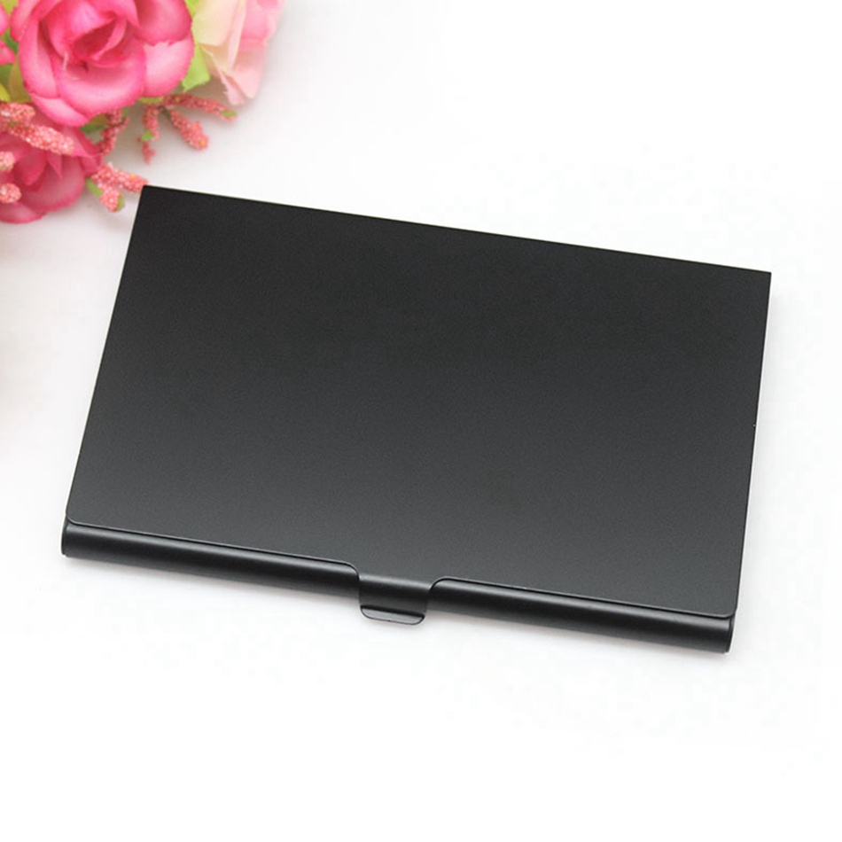 Casual Business Card Case Stainless Steel Aluminum Holder Metal Box Cover Credit Men Business Card Holder Metal Wallet: 4