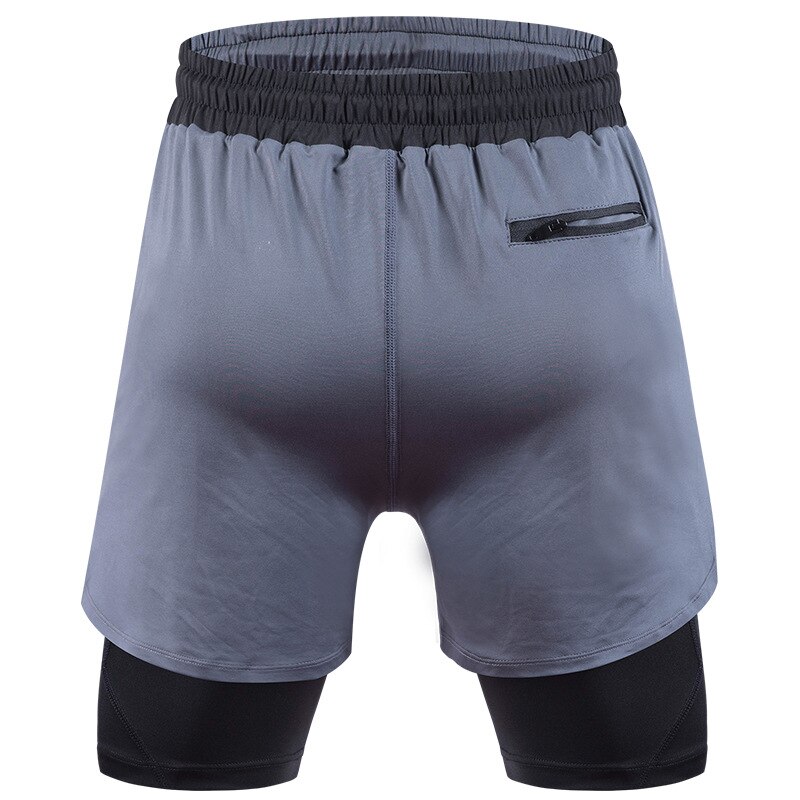 Running Shorts Men Sports Quick Drying Training Exercise Jogging Marathon Shorts with Longer Liner Shorts