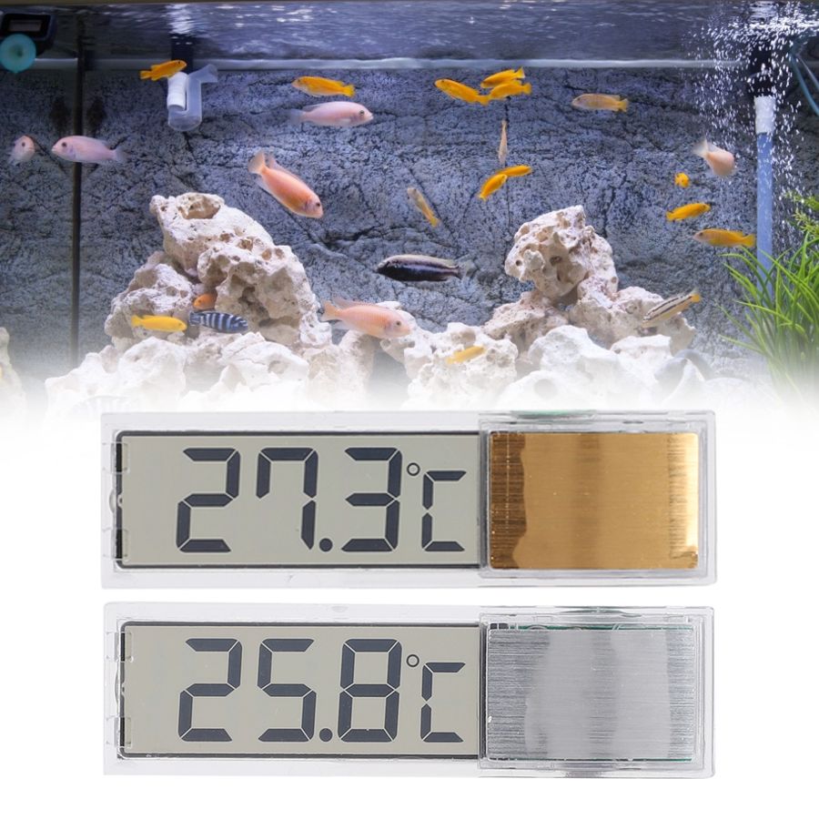 Aquarium Heater Aquarium Aquarium Led Sensor Indoor Outdoor Temperatuur Meting 3D Digitale Elektronische Thermometer Vis