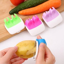 Finger Held Palm Peeler Easy Hold Vegetable Fruit Slicer Kitchen Tool Helper