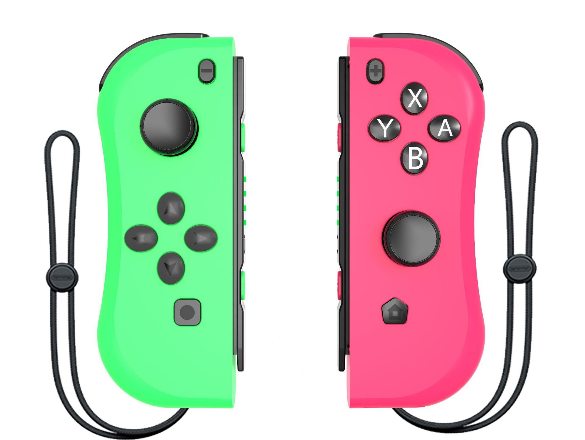 Gota de compras gampad para interruptor sem fio controlador l/r bluetooth gamepad para nintend switch ns alegria jogo punho para interruptor: green pink