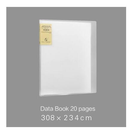 A4 File Bag Data Book 10/20/40/60/80/100 Pages Large Capacity File Folder Portfolio Display Book Office Stationery: 20 pages
