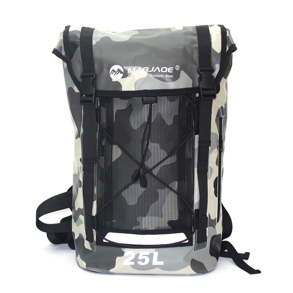 25L Waterproof Bag PVC Dry Sack Outdoor Camping Climbing Hiking Shoulder Bag Pack River Tracing Rafting Waterproof Backpack
