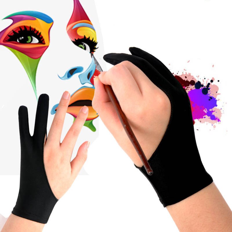 2 Finger artist glove for drawing kids Right Left Hand Artist Drawing for Writing Oil Painting Students Arts Lover Protection