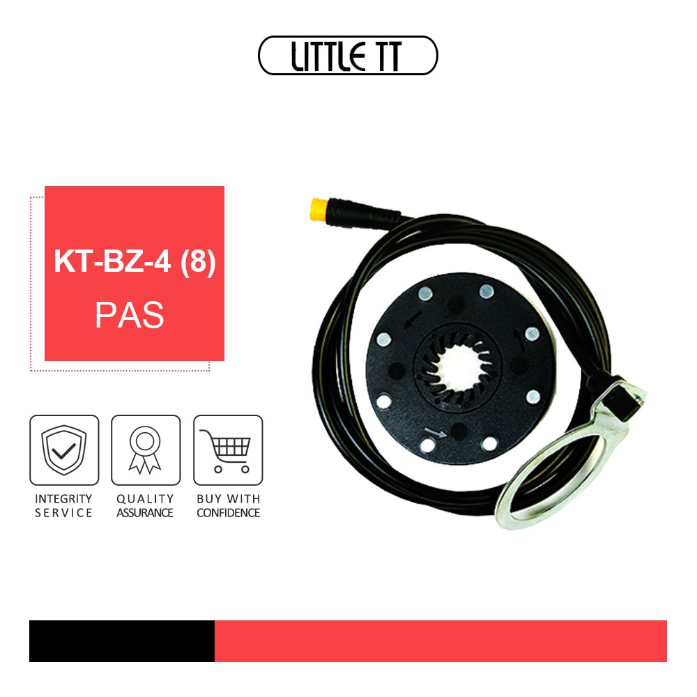 Pédale de vélo électrique LITTLE TT, KT-BZ-4 (8) 8 aimants, système PAS, accessoires faciles à installer, capteur de vitesse Assistant