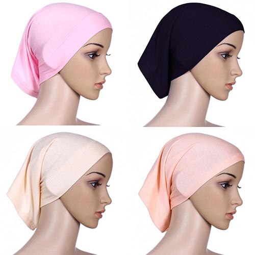 Pañuelo islámico musulmán para la cabeza para mujer, cubierta de algodón, Hijab, 943W,