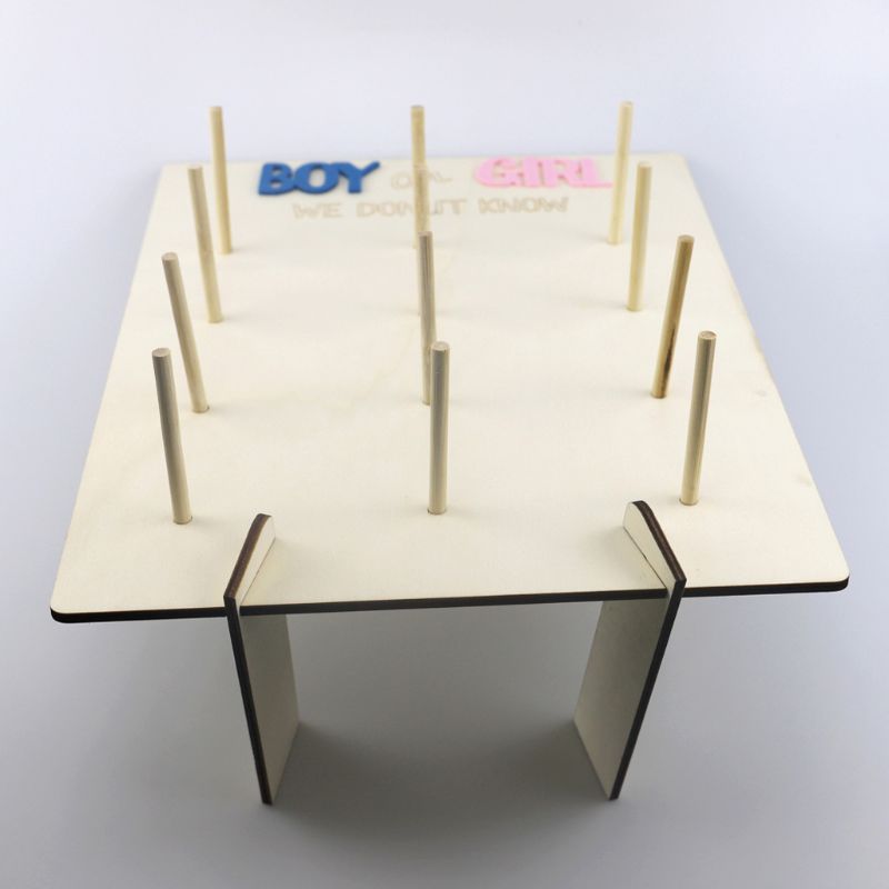 Wood Bread Dessert Wall Display Stand Candy Sweet Cart Rack Decor Wedding Party