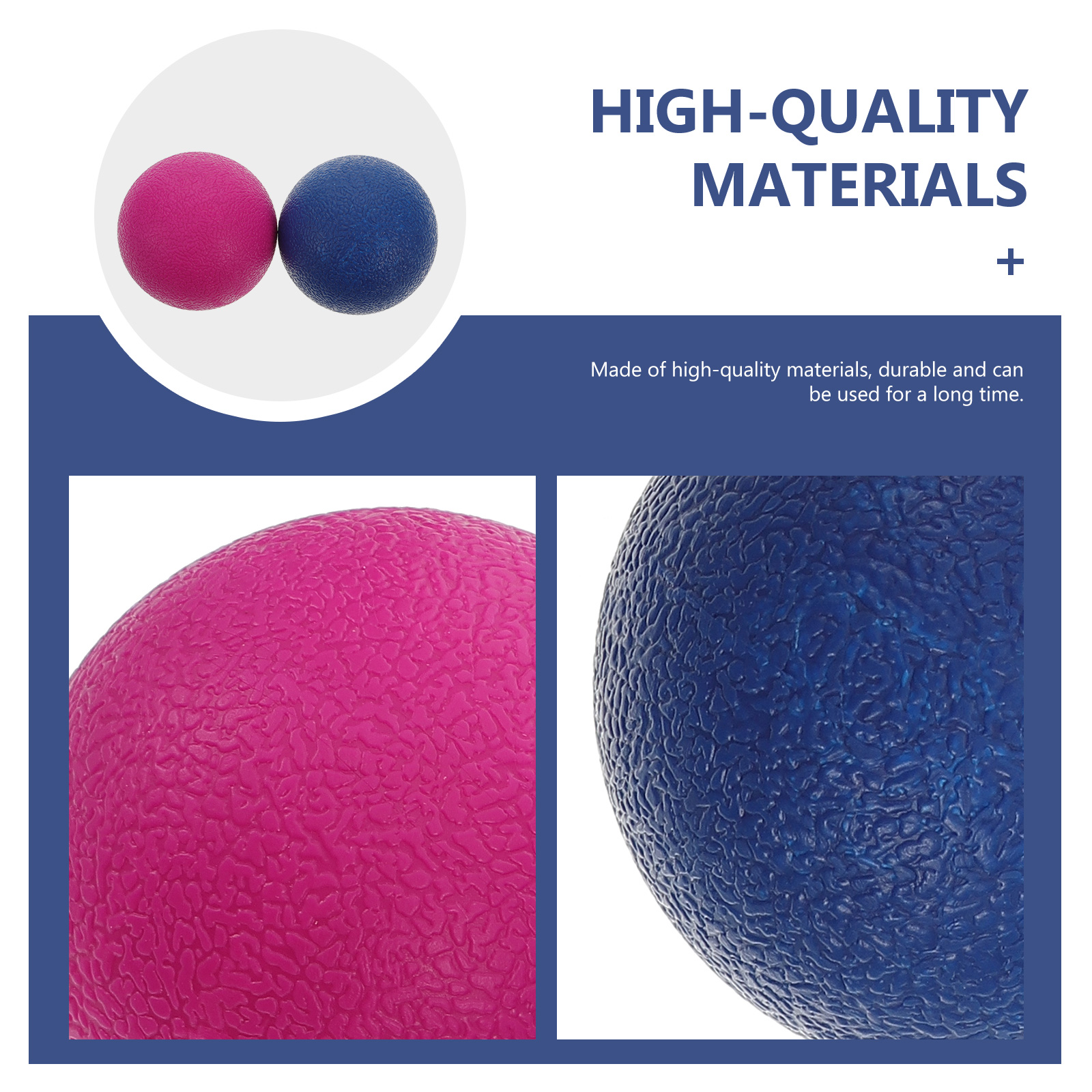 2pcs Balls Yoga Therapy Balls Physical Therapy Balls (Blue)