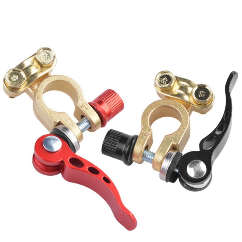 9x14 x2.5cm Pure Copper 2 Interface Battery Connector Practical Galvanized Brass Battery Connector Auto Parts #2