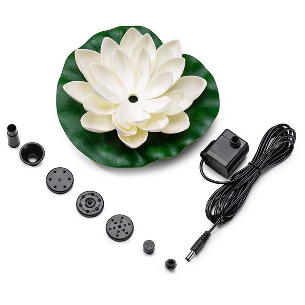 Solar Lotus Fountain Lotus Flower Fountain Pump Garden Fountain Pond Solar Fountain Water Pump for The Pond