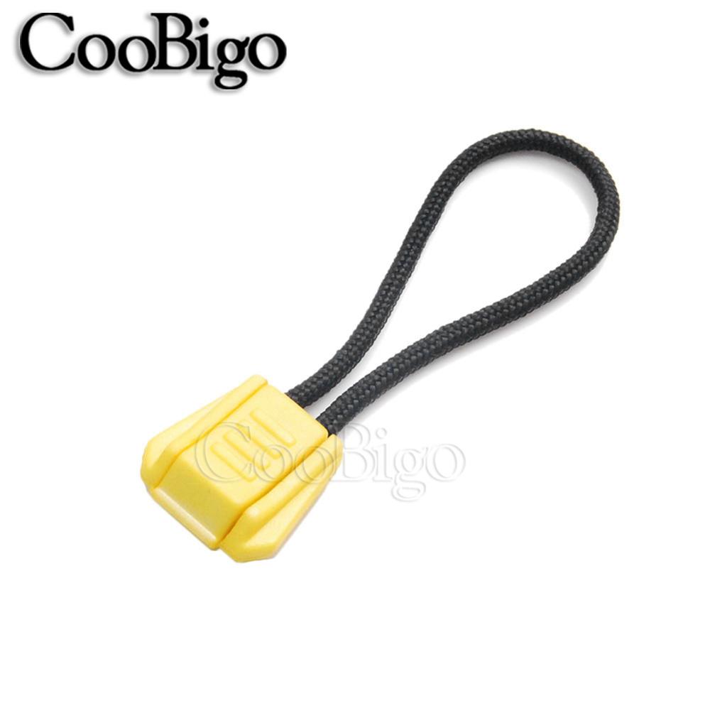 Paracorde avec tirette, 100 pièces, Clip d&#39;extrémité, sac à dos de Camping en plein air, randonnée, voyage, accessoires de bricolage, couleurs variées: Yellow