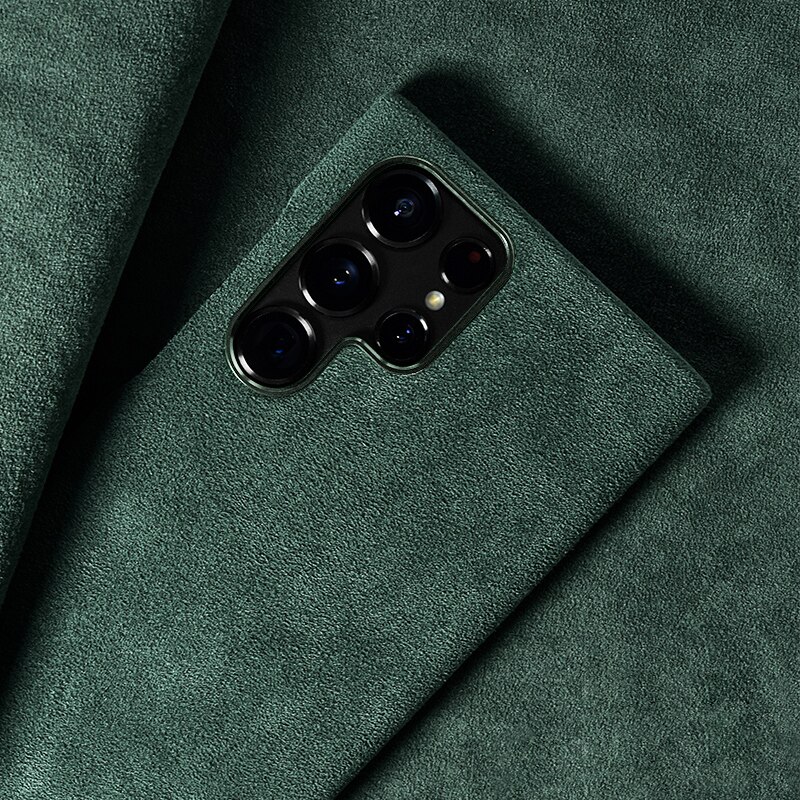 Italienische alcantara-hülle für samsung galaxy  s22 ultra 5g business, schutzhülle für samsung galaxy  s22 ultra, rückseite