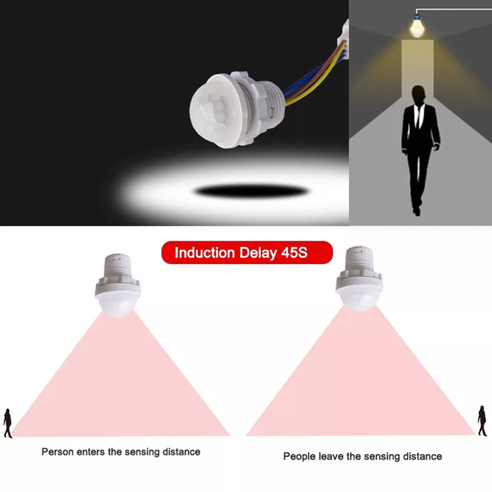 110V 220V Led Pir Sensor Detector Smart Infrarood Schakelaar Home Verlichting Inductie Human Motion Sensor Schakelaar