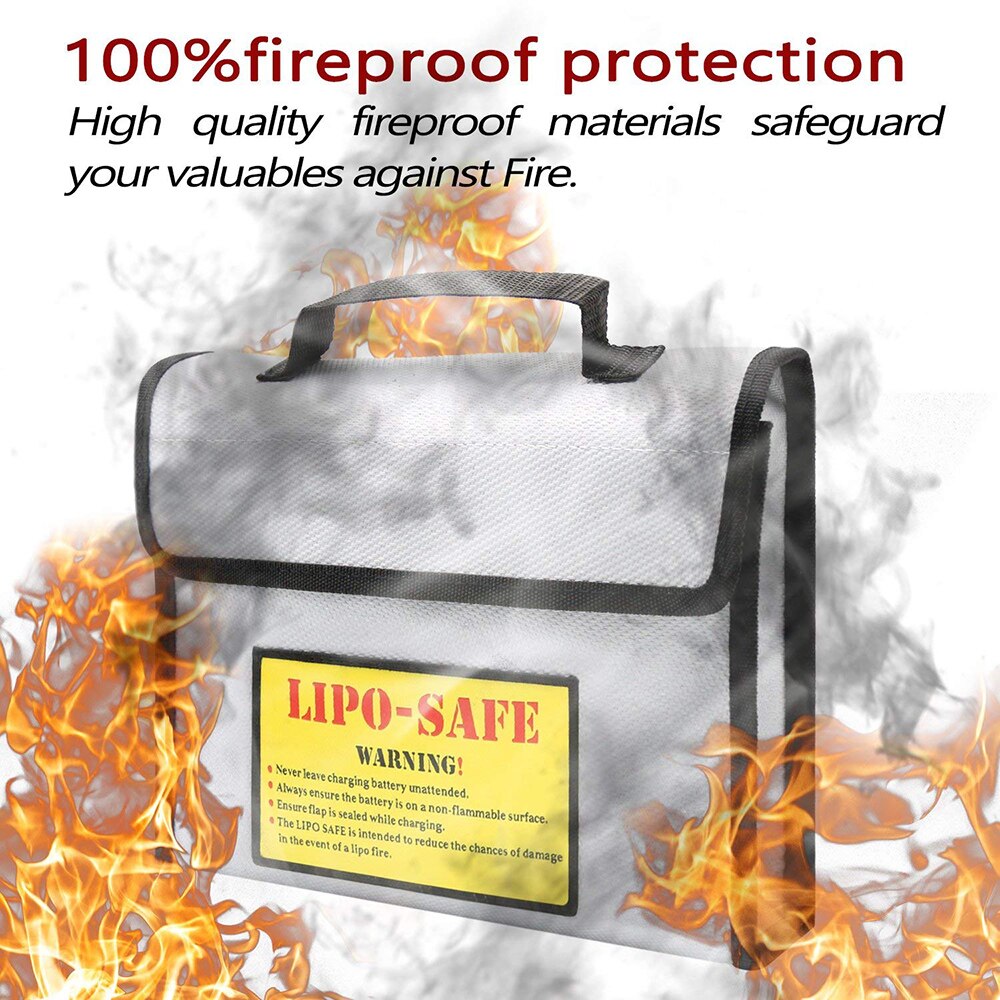 Sac Ignifuge De Sécurité Pour Batterie Lipo - Grande Capacité, Protection Anti-incendie Et Anti-déflagration