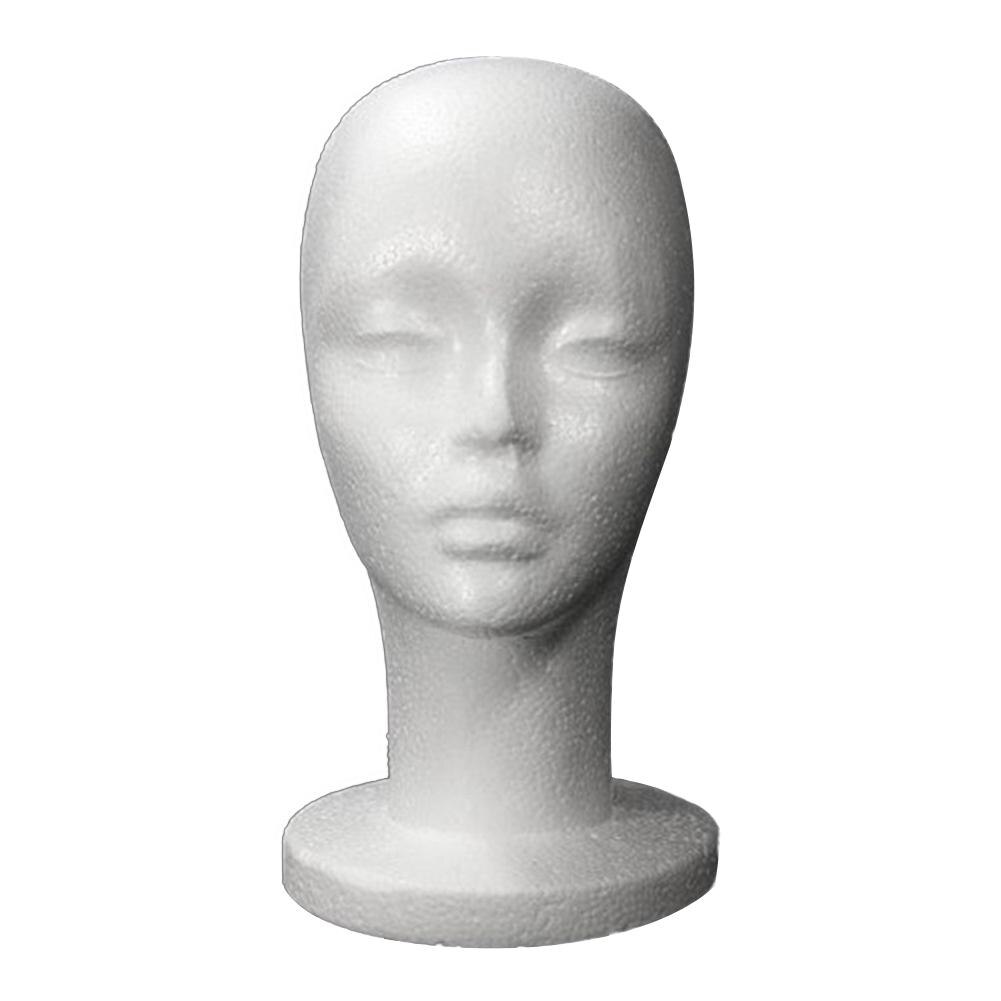 Tête De Mannequin En Mousse Pour Présentation Chapeaux, Perruques, Casquettes