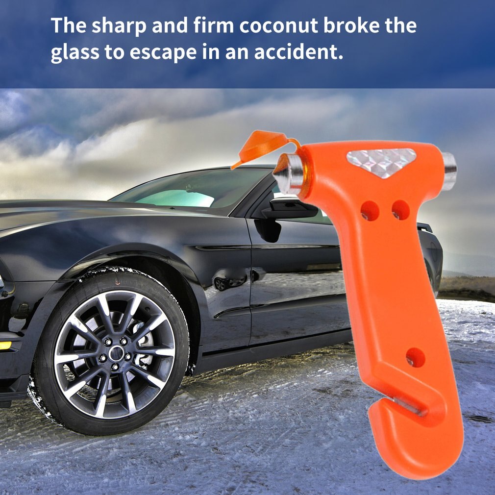 2 in 1 Safety Hammer Life-saving Hammer Escape Hammer Car Window Broken Glass Breaker Escape Tool MINI Portable Life Hammer
