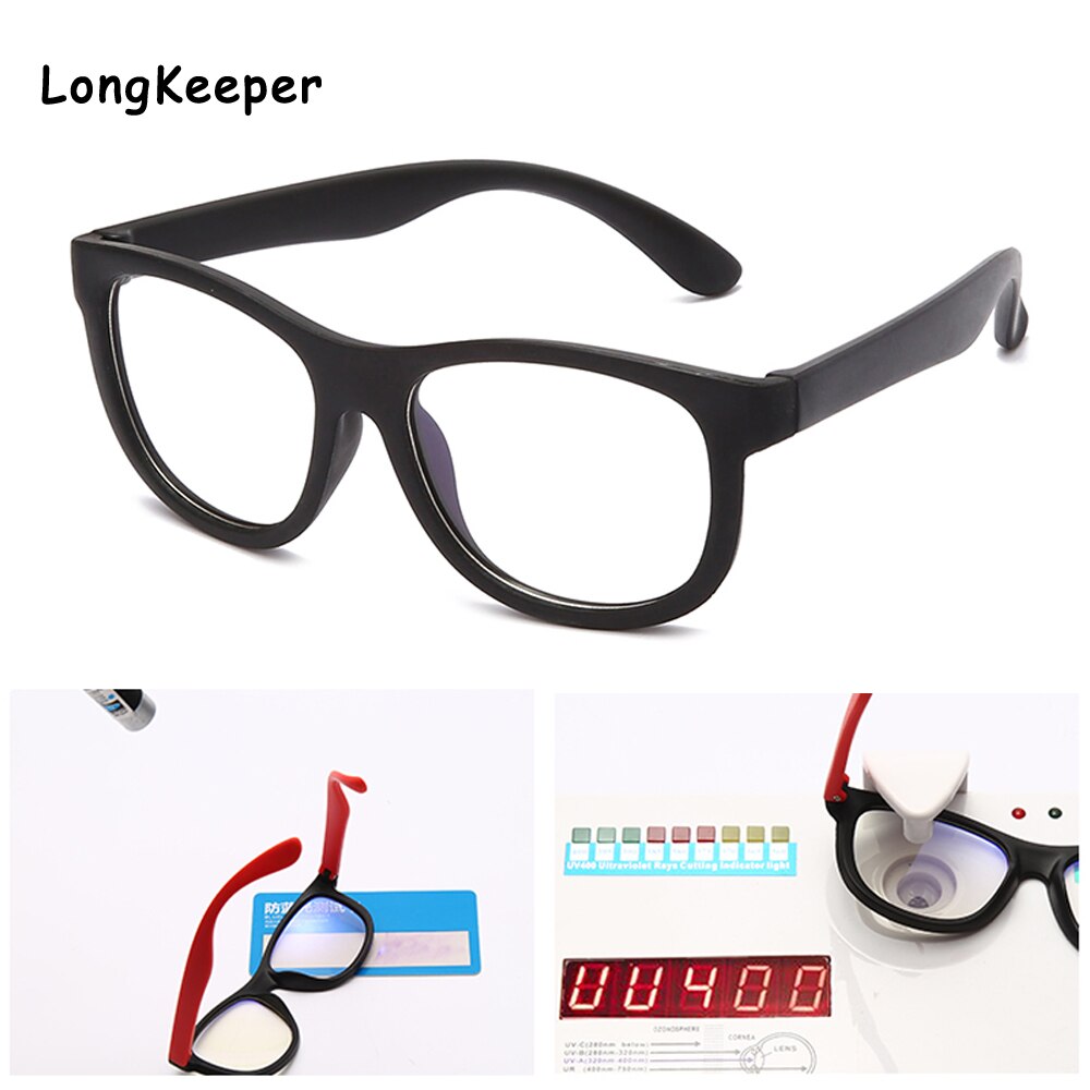 Kinderbril computer anti blauw licht rubber flexibel  tr90 siliconen meisjes optische monturen op sterkte meisjes jongens roze bril