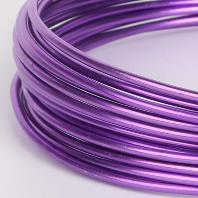 3/10 Meter Anadized Dia Aluminium Draad 1/1. 5/2/2.5mm Soft Ambacht Veelzijdige Geschilderd Aluminium Metalen Draad Voor DIY Sieraden Bevindingen: Purple / 1.5mm  5Meters