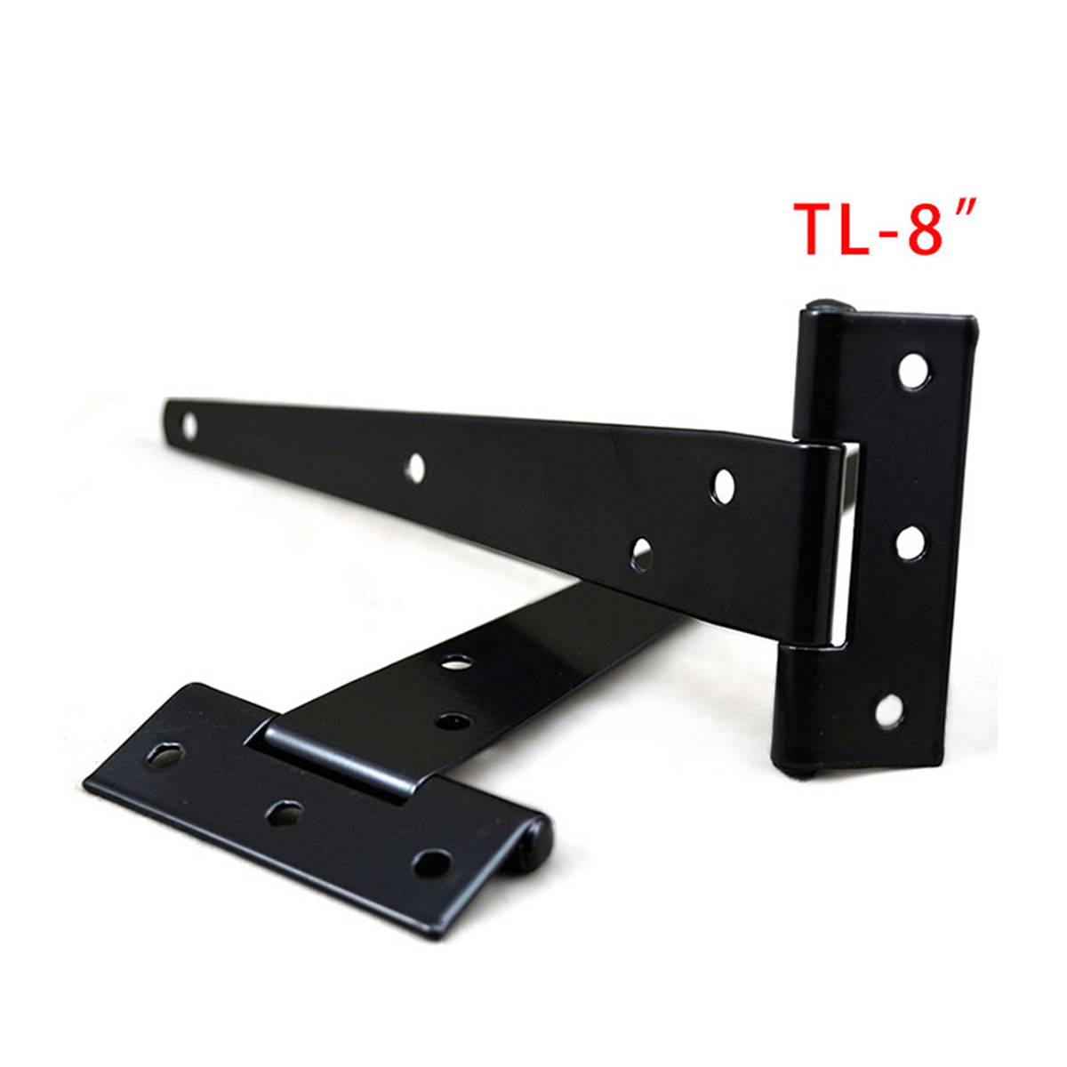 Gusseisen T Scharnier Schwarz T scharniere Schrank Scharnier Garten Schuppen 4-8 zoll Holz Tür Tor für Licht riss türen Möbel Hardware-