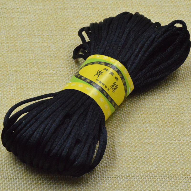 20 Meter Gevlochten Macrame Touw Zijde Macrame Koord Touw Draad Draad Nylon Koord Diy Voor Maken Chinese Knoop Armbanden Rat staart Koord: Kaki