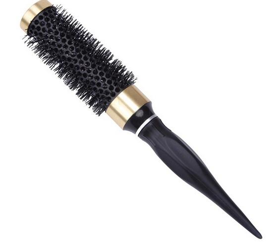 Keramisk ion salon bærbar hårbørste hårstyling hårbørste frisørkam rundt krøllet hår ruller værktøj 1 stk.: 25 sorte