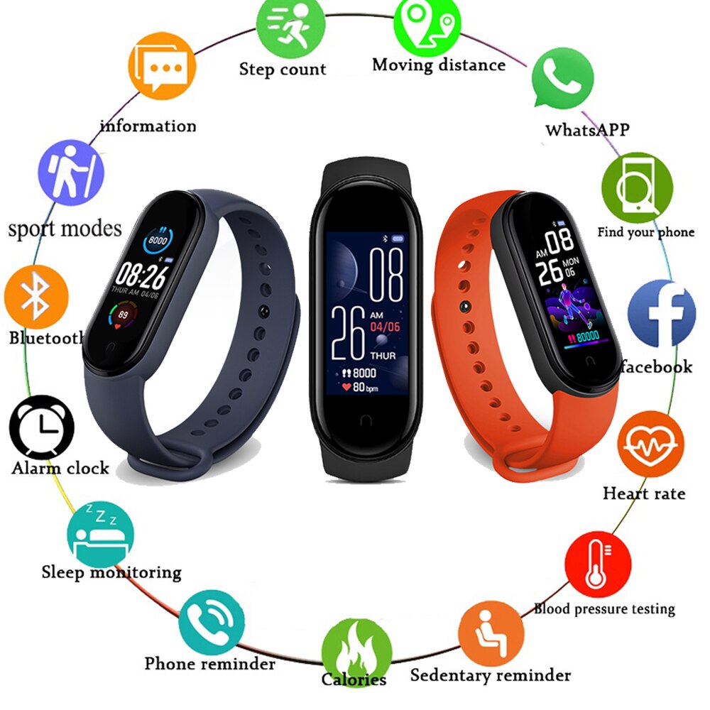 Smart Horloge Vrouwen Mannelijke Fitness Tracker Bloeddruk Smartwatch Mannen Sport Horloges Valentijnsdag Cadeau Voor Vrouw