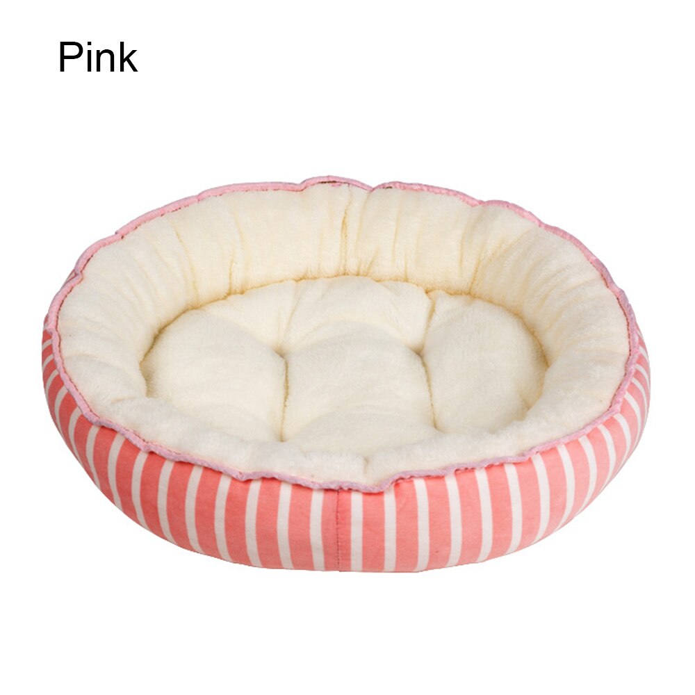 Hond Bedden Voor Grote Medium Kleine Honden Puppy Labrador Verbazingwekkend Kat Marshmallow Wasbare Ronde Bed Wasbare Pluche Huisdier Bed: Pink / L 60cmx48cm