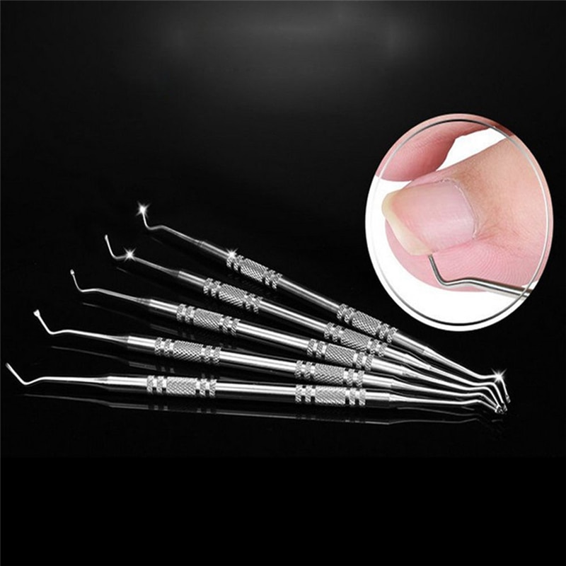 Stainless Toe Nail File Double Ended Pedicure File Edge Ingrown Toe Nail Lifter Onychomycosis Paronychia Podiatry Instrument