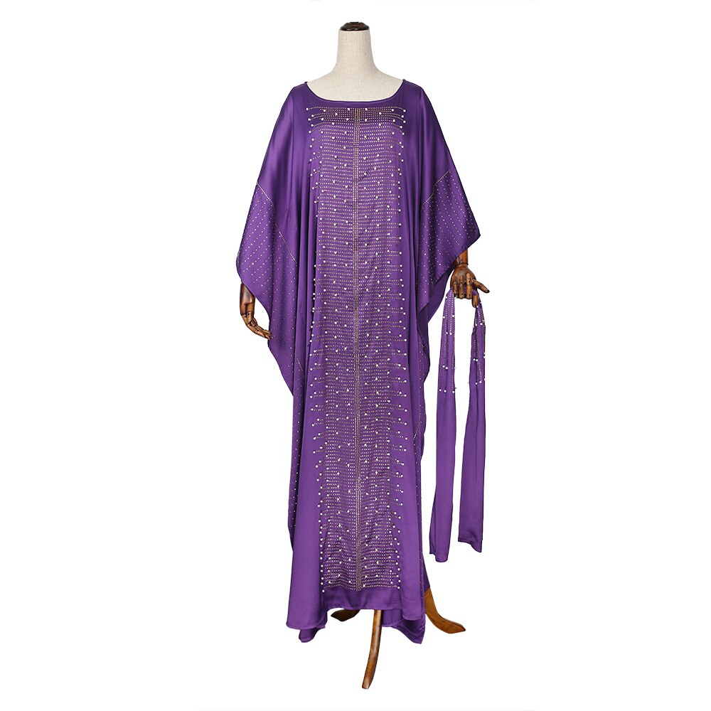 Indonesië Caftan Marocain Kaftan Dubai Abaya Voor Vrouwen Bangladesh Hijab Avond Arabisch Jurk Islam Djellaba Islamitische Kleding: Purple