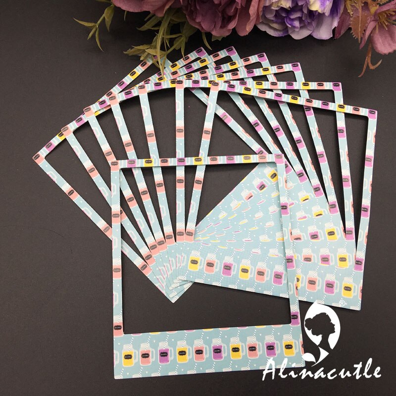 24pcs paper photo frame DIY Scrapbooking Handmade Craft Card Album Art Craft Alinacraft