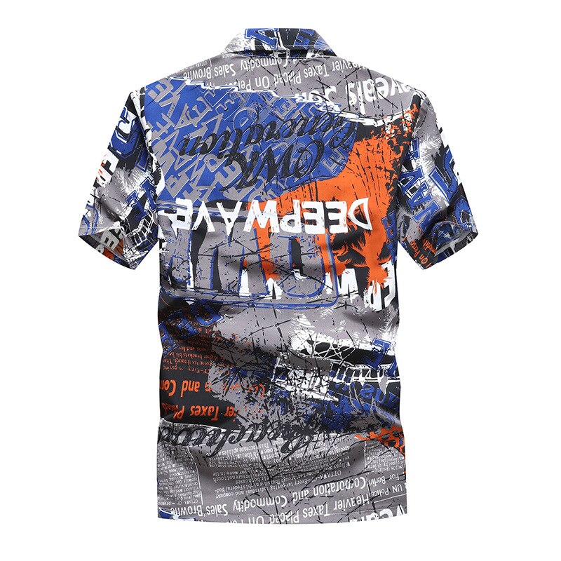 Shirts herenkleding zomer camisa havaiana kleurrijk bedrukt korte mouwen heren hawaiiaanse strand shirts plus maat 5xl