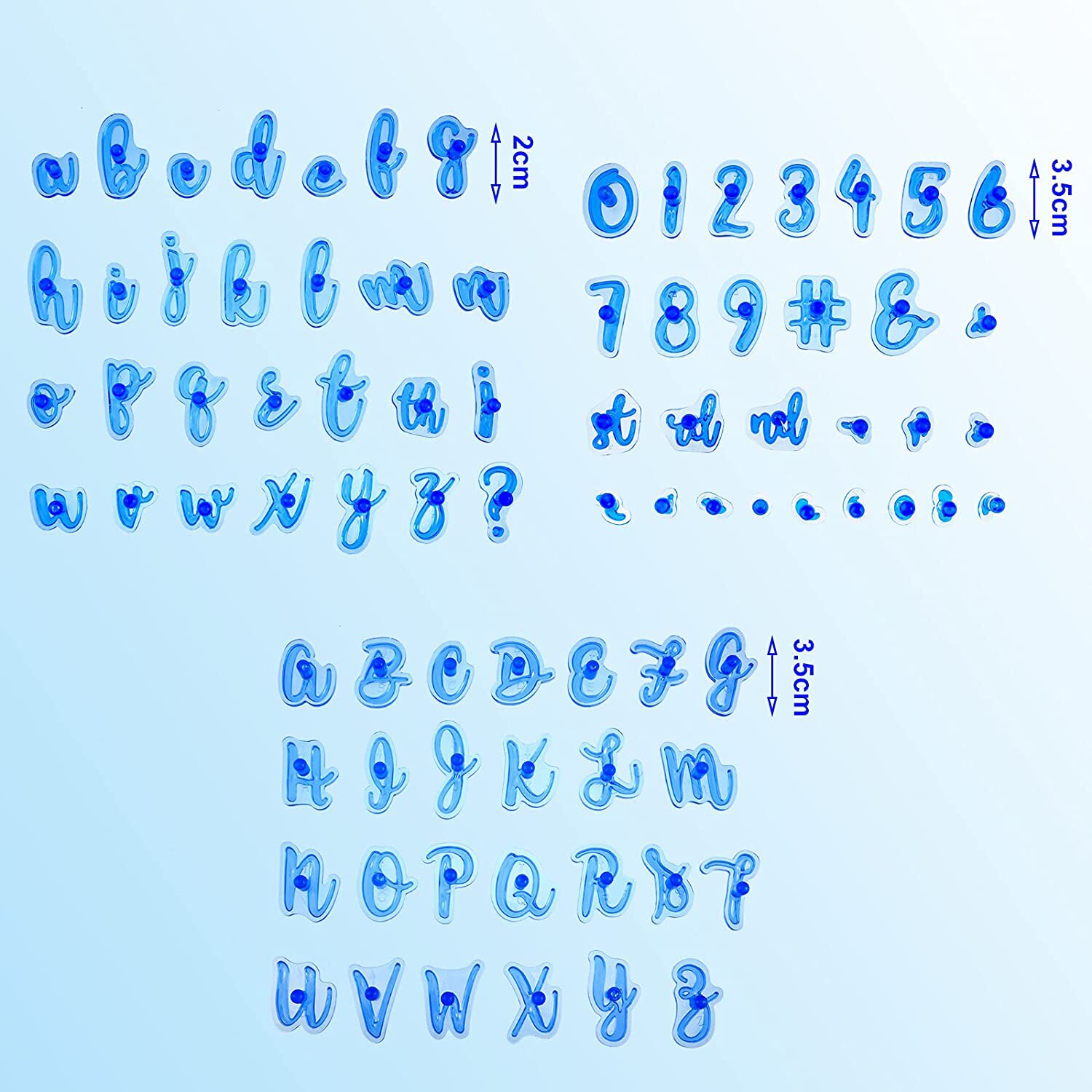 Molde con letras y números del alfabeto para manualidades, herramienta de decoración para pasteles, galletas, galletas, cortador en relieve, Fondant de azúcar