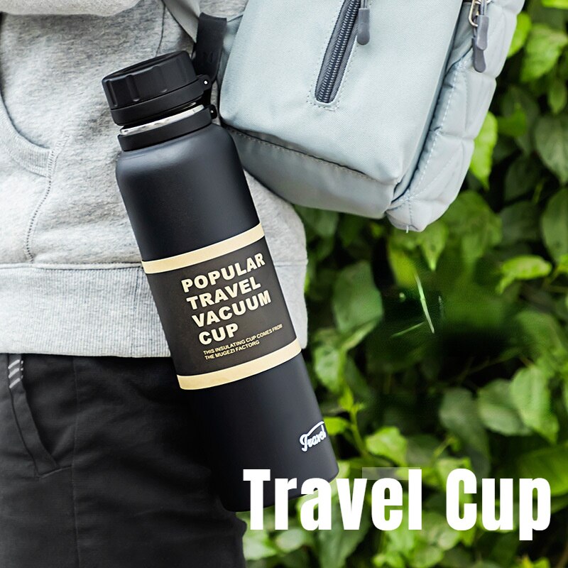Water Bottle For Men Water Thermos Tea Vacuum Flask Vacuum Stainless Steel Flask Outdoor Tourism Movement Thermal Bottle