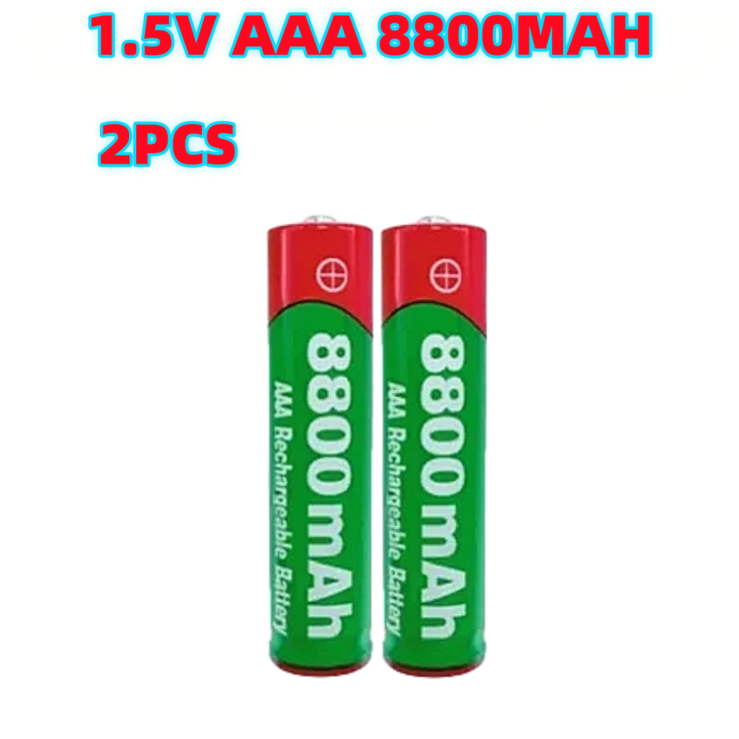 8800mAh Oplaadbare Batterij AAA Alkaliteit Batterij 1.5 V AAA Batterij voor Klokken Muizen Computers Speelgoed enzovoort: GRIJS