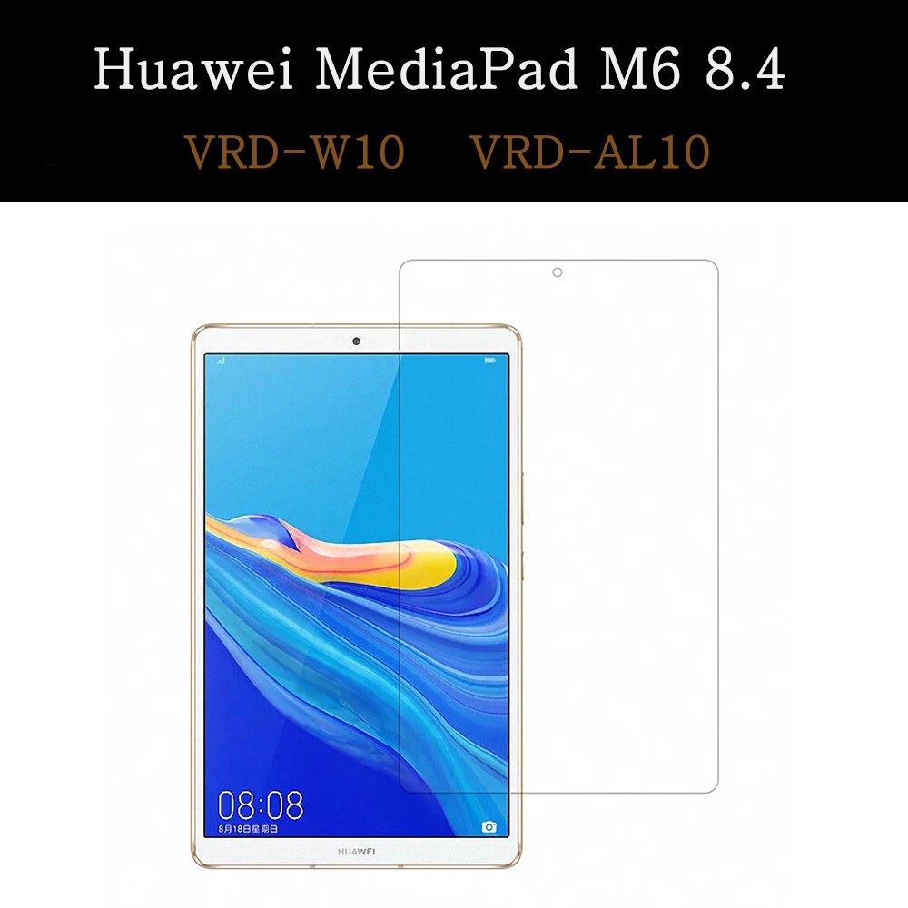 Szkło hartowane dla Huawei MediaPad MatePad Pro M3 M5 M6 T3 T5 T8 8.0 8.4 10.1 10.4 10.8 Honor V6 Full Cover Screen Protector: MediaPad M6 8.4