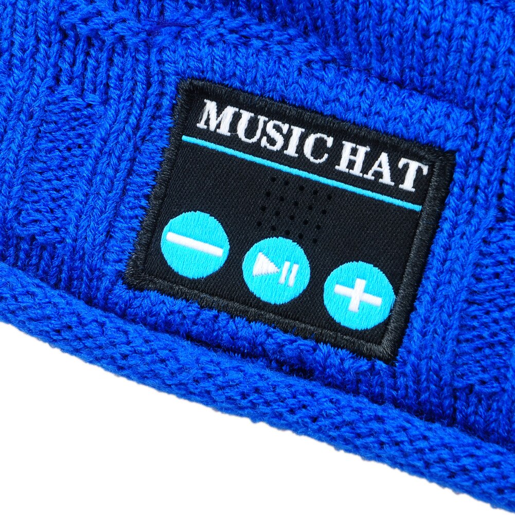 Bluetooth musik strik beanie hat trådløs smart varm cap headset højttaler med mikrofon  fk88