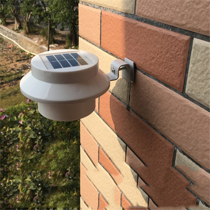Vandtæt væg have solcellelampe  ip65 lyssensor kontrol solcelledrevet hegn tagrende solsensor udendørs led lys