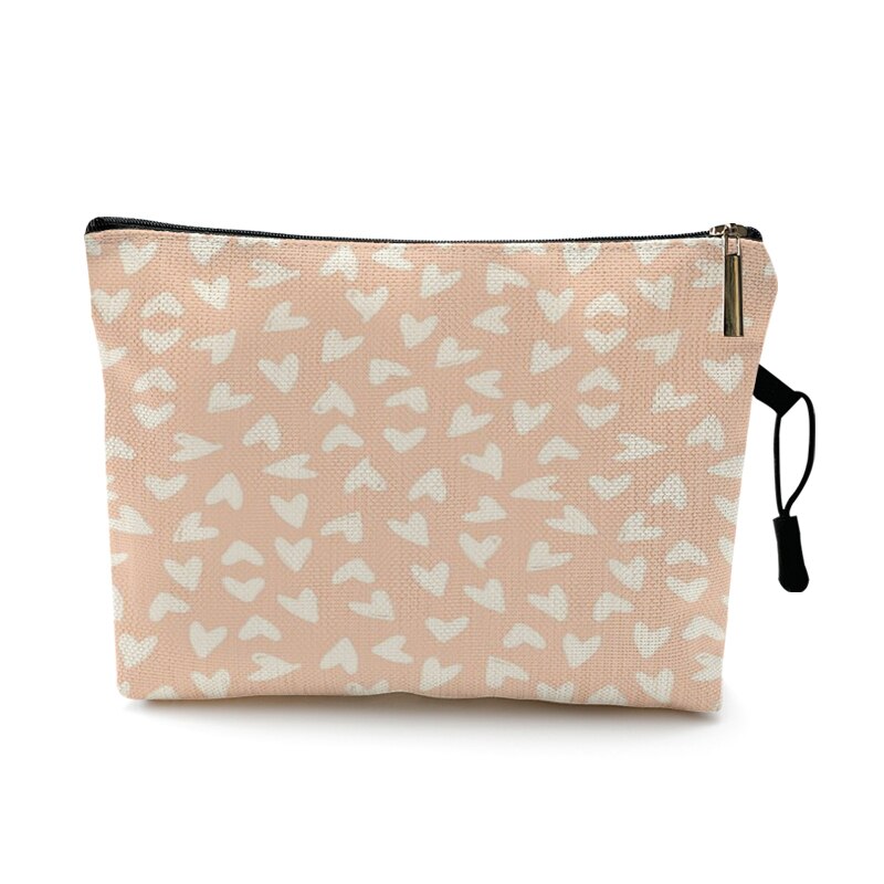 Kosmetyczka Case kobiety kosmetyczka moda wzór w cętki Zebra paski nastolatek dziewczyny panie kosmetyki makijaż woreczki organizator: Lawenda