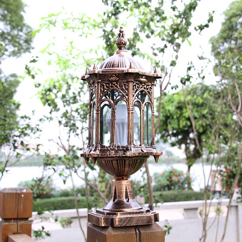 Retro Outdoor Tuin Wandlamp Veranda Lamp Post Lantaarn Pijler Lamp Loopbrug Verlichting Balkon Gangpad Lichten Decoratie Yard Patio