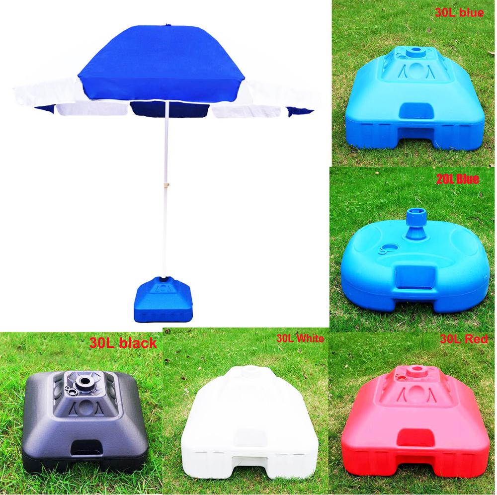 Outdoor fishing camping sunshade umbrella stand water sand fill plastic umbrellas support tripot quad steel structure