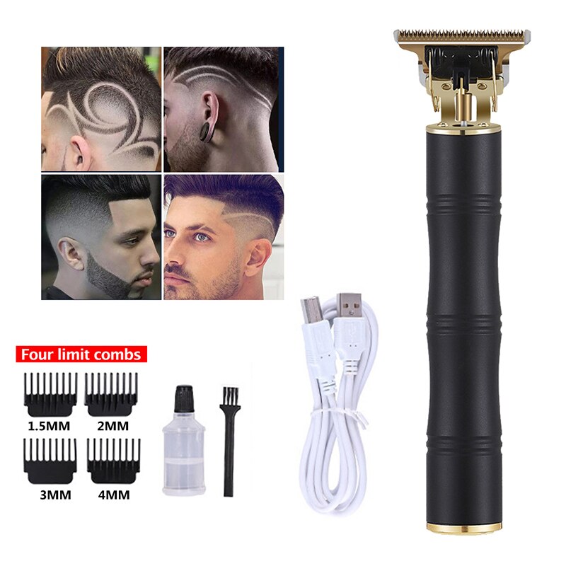 Hår trimmer usb genopladelig trimmer til mænd trådløs barbermaskine hårklipper barber hårskæremaskine haircut styling værktøj: D