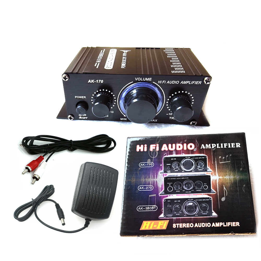 Ak170 Lichte Mini Stereo Eindversterker Met 4 Inch Speaker Diy Kit Vending Pinball Audio Arcade Game Machine Module Mp3 Speler