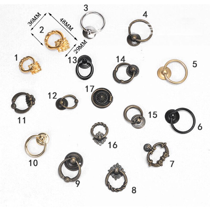 Antique Furniture Handles Drawer Cabinet Door Knobs Pull Handles Retro Decor