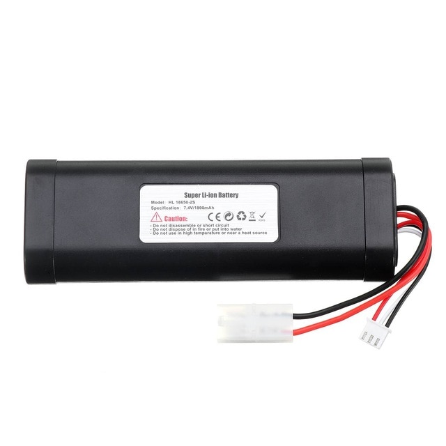 Batería li-po de HL-18650-2S de 7,4 V y 1800mAh para Heng Long RC HL3818-1, tanque de juguete 1:16, actualización de gran capacidad L6.2-2P