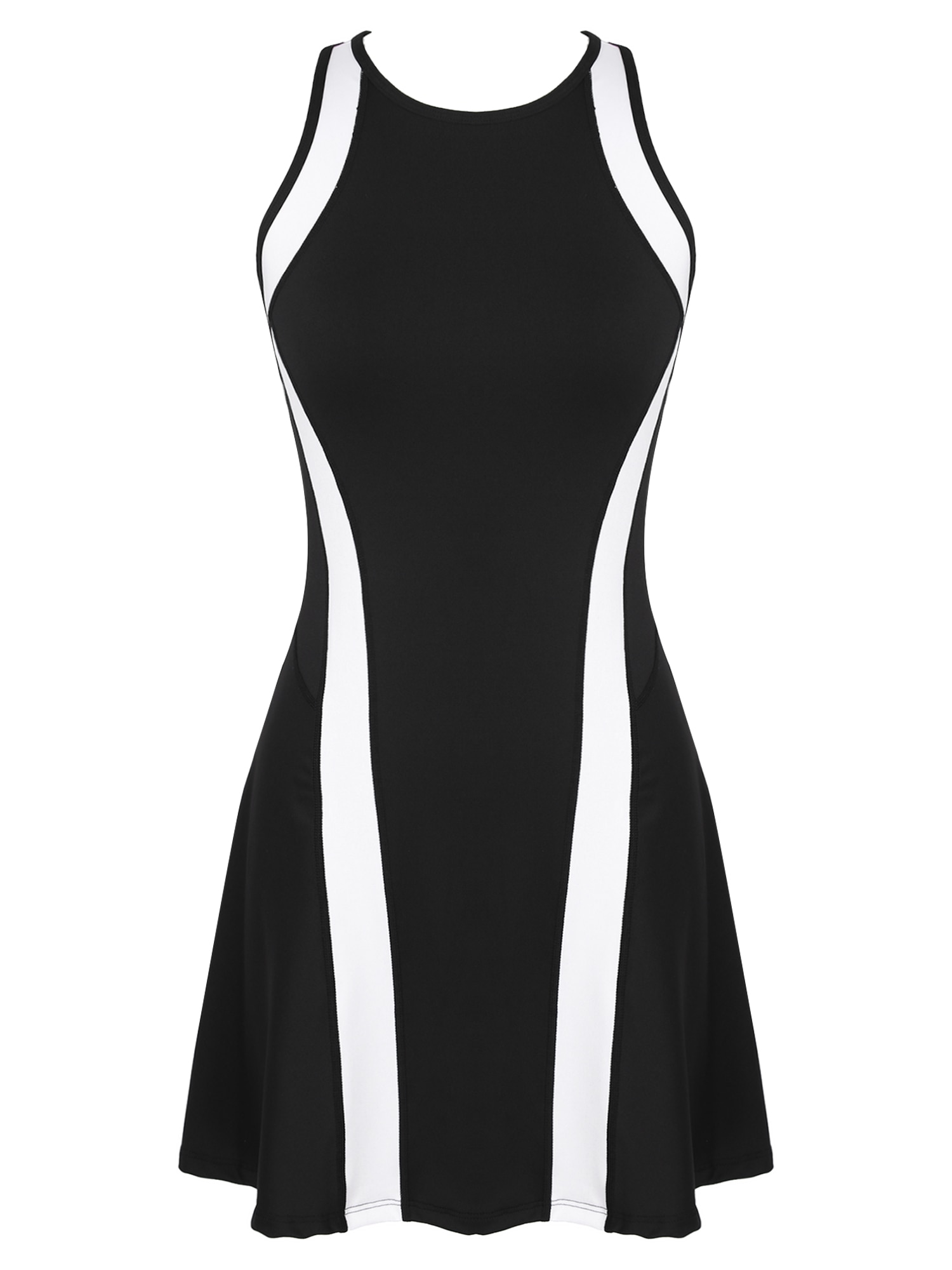 Snel Droog Vrouwen Tennis Jurk Golf Badminton Sportkleding Mouwloze Criss-Cross Back Sport Jurk Workout Moderne Dans Jurken