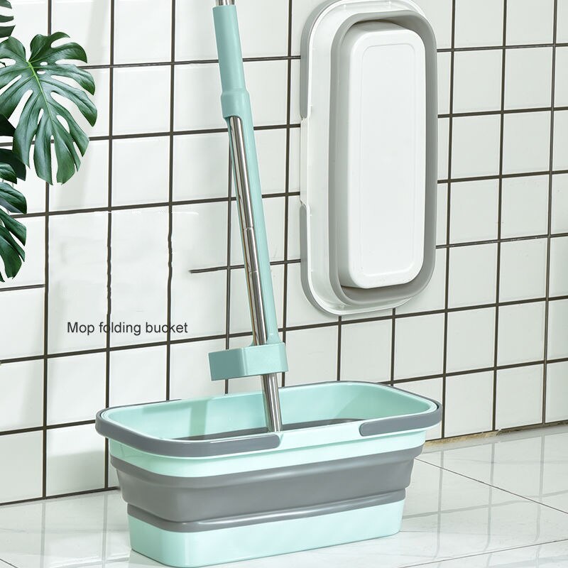 Huishoudelijke Rechthoekige Draagbare Vouwen Mop Emmer Vouwen Opslag Grote Capaciteit Plastic Emmer Wasgoed Wastafel