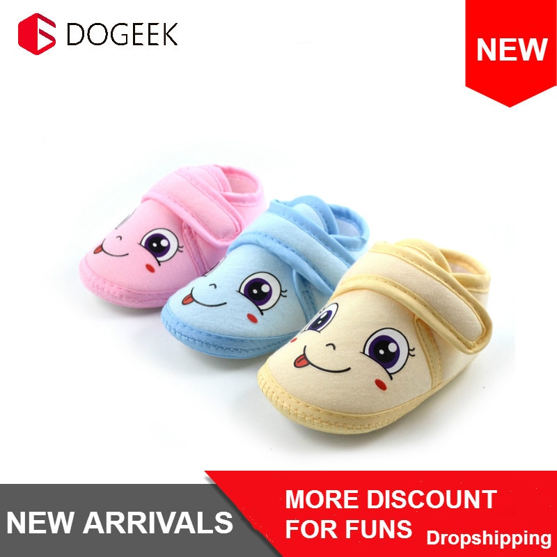 DOGEEK Spring Cute Baby Shoes Cribe Shoes Soft Sole Non-slip Cartoon Baby Toddler Shoes Infant Boy Girl First Walking Shoes