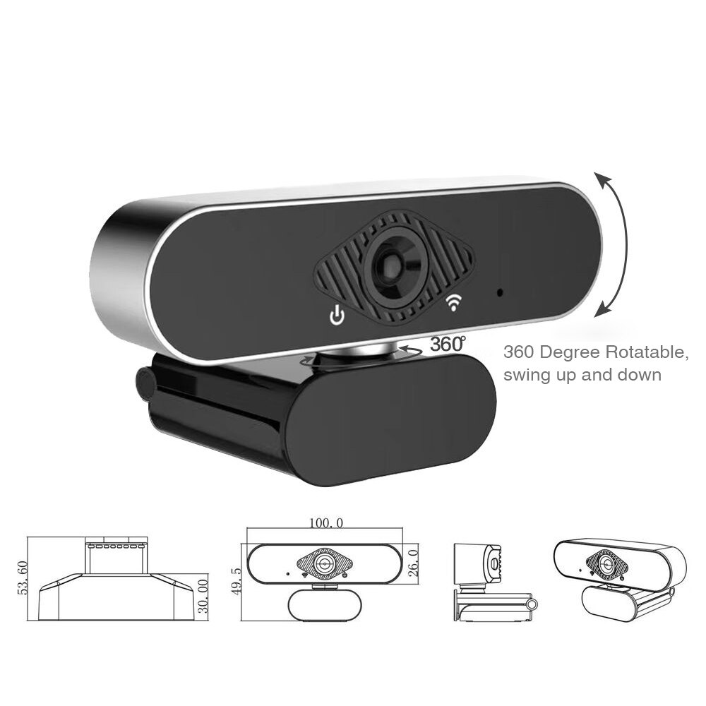 Usb Pc Webcam 1080P Full Hd Webcam Usb Desktop & Laptop Webcam Met Ingebouwde Microfoon Breedbeeld Hd video Web Camera